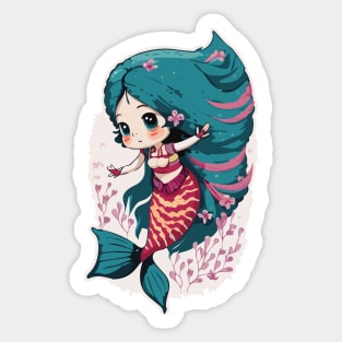 cute mermaid Sticker